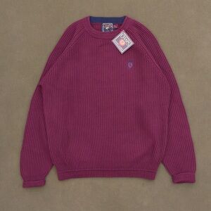 NWT Vintage 90s Chaps Ralph Lauren Cotton Mulberry Sweater